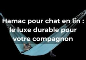 Lire la suite à propos de l’article Hamac pour chat en lin : le luxe durable pour votre compagnon