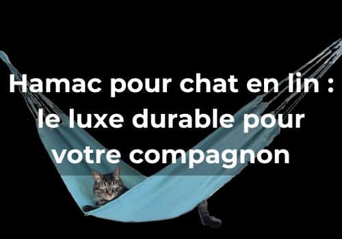 Hamac pour chat en lin : le luxe durable pour votre compagnon